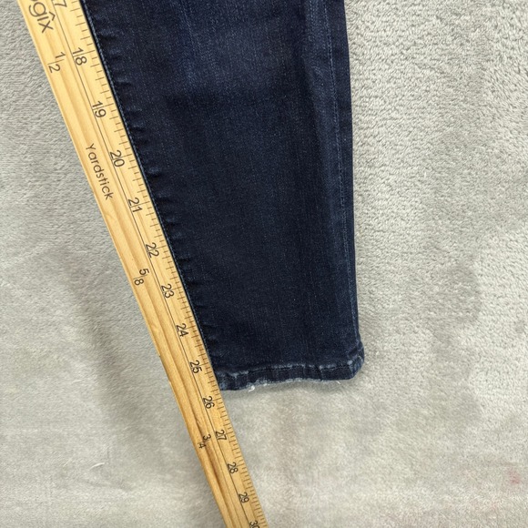 Frame Jeans Women's 27 Le Skinny de Jeanne Crop St Jones Dark Wash Stretch Denim - Picture 7 of 11